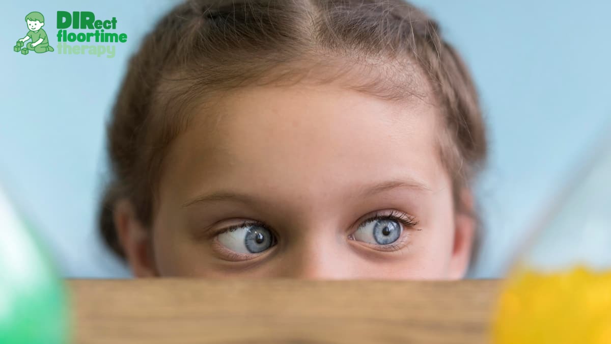 A close of a little girl