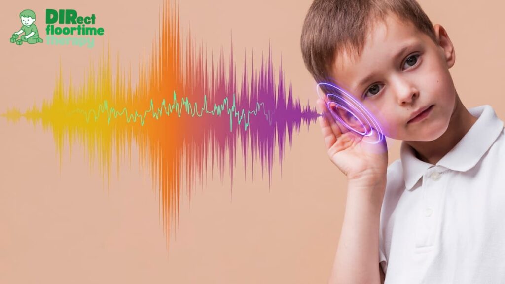 A Child having hearing issues