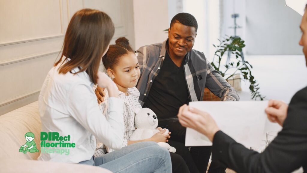 Family attending autism evaluation and developmental consultation in New Jersey, focused on early intervention support and DIRFloortime therapy for children with autism spectrum disorder Select 76 more words to run Humanizer.